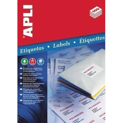 APLI Labels 105 x 148mm étiquette auto-collante Blanc 400 pièce(s)