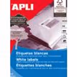 APLI 01783, Blanc, 70 x 37, 12000 pièce(s), 500 feuilles, A4