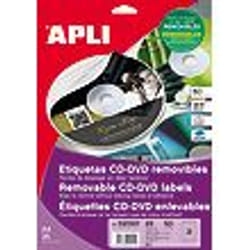 APLI 02001 étiquette auto-collante Blanc 50 pièce(s)