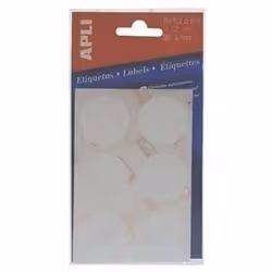 APLI Circular labels 5 sheets 8 x 8mm Red, Rouge, 8 mm, 8 mm, 288 pièce(s), 5 feuilles