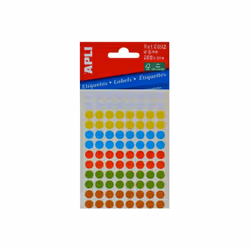 APLI 02092, Bleu, Marron, Vert, Rouge, Blanc, Jaune, Rond, Permanent, FSC, 8 mm, 288 pièce(s)