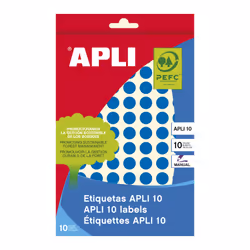 APLI 02731, Bleu, Rond, Permanent, FSC, 10 cm, 1008 pièce(s)