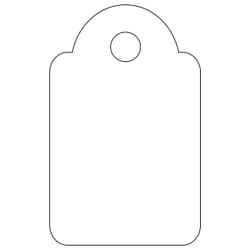 APLI 07009 étiquette non-adhésive 200 pièce(s) Blanc Rectangle