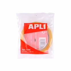 Apli ruban adhésif 12mm x 66m rouleau transparent. EAN: 8410782112655