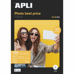 APLI 11804 papier photos A4 Blanc Gloss