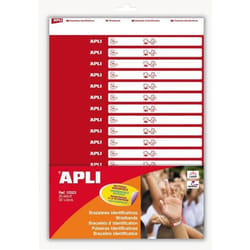 APLI Pochette de 32 Bracelets dIdentification Indéchirable