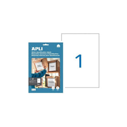 Apli - Etiquettes adresse jet d'encre, laser et copieur 210 x 297 mm blanche - Boîte de 10