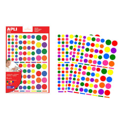 APLI Kids 624 Gommettes Multicolores Ronds