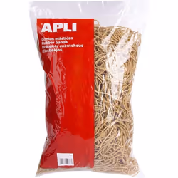 Bracelets caoutchouc 200x3mm sachet de 1kg - Apli