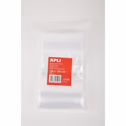 Sachets plastique refermable 100x150 mm - APLI - Pack 100