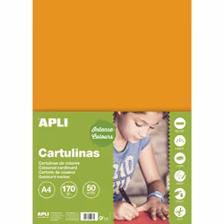 APLI 14238, Orange, Monochromatique, A4 (210 x 297 mm), 170 g/m², 210 mm, 297 mm