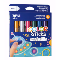 APLI 14405, 3 an(s), Bleu, Fuchsia, Or, Vert, Lilas, Argent