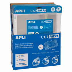 APLI 16914 Protège-cahier 5 pièce(s) Transparent