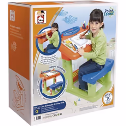 Pupitre réglable - CHICOS - Avec rangement et emplacement pour couleurs et feutres - Mixte - À partir de 3 ans