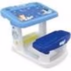 Bureau Enfant - CHICOS - Bluey - Surface de Travail 45x27 cm - Compartiments de Rangement - Bleu