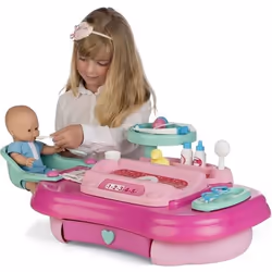 Centre de pépinière - CHICOS - Nursley - 3 zones : baignoire chaise haute balance - Mixte - Rose et vert eau