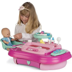 Centre de pépinière - CHICOS - Nursley - 3 zones : baignoire chaise haute balance - Mixte - Rose et vert eau