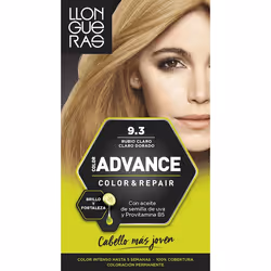 Llongueras Color Advance 9.3 Very Light Blond Golden, Blonde, Very Light Blond Golden, Femmes, Tous types de cheveux, Maintie ...