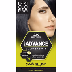 Llongueras Color Advance 2.10 Blue Black, Noir, Blue Black, Femmes, Tous types de cheveux, Maintien de la couleur, Nourrissan ...