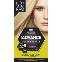 Llongueras Color Advance 011 Natural Extra Light Blond, Blonde, Natural Extra Light Blond, Femmes, Tous types de cheveux, Mai ...
