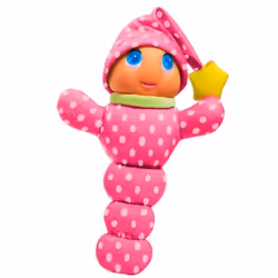 Peluche lumineuse pour bébé - MOLTO - Gusy Luz Rose - 28 cm - Fonctionne avec piles