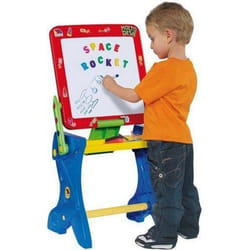 Jouet - MOLTO - Tableau enfant - Magnétique et bureau - Rouge/Bleu