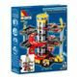 Garage à jouets pour enfants - MOLTO - 5 étages - Ascenseur Lave-auto Graisseur Station-service