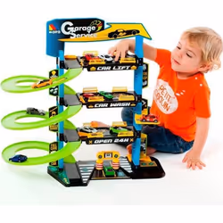 Garage pour enfants Molto - 4 étages - Vert - MOLTO - Enfant - Mixte