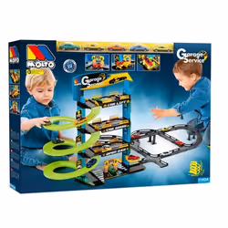 Garage pour enfants Molto avec 4 étages + pistes