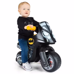 Moto autoportée pour bébé - MOLTO CROSS BATMAN - Pneus tout terrain - Noir