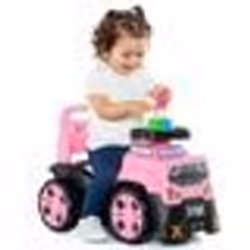 Trotteur Rose 3 en 1 - MOLTO - Suv + Jeu de blocs - Fille - Blanc - A partir de 3 ans