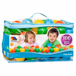 Balles colorées Molto pour piscine à balles - MOLTO - 100 pcs - Bébé - Bleu - Multicolor