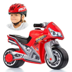 Moto Molto Cross Premium avec Casque MLT rouge pour enfant - MOLTO - A pédales - 2 roues