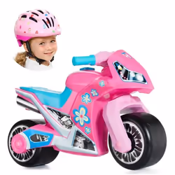 Moto Molto Cross Premium Rose pour Enfant avec Casque MLT - MOLTO - A pédales - 2 roues