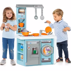 Cuisine pour enfants - MOLTO - Cuisine Bleu - 14 accessoires - À partir de 3 ans - Mixte