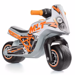 Moto à Pousser - MOLTO - CROSS RACE MLT - Tout-terrain - Gris/Orange - 29 cm