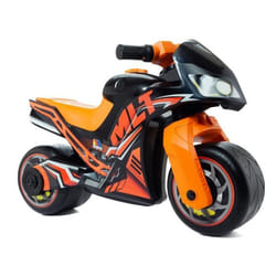 Moto à Pousser - MOLTO - MLT - Noir et Orange - Roues Tout-Terrain - Pour Enfants à Partir de 18 Mois