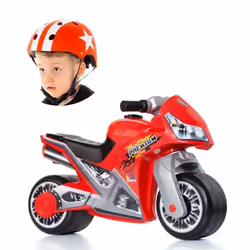 Moto autoportée - MOLTO - Cross Premium - Rouge - Casque Star inclus - 2 roues