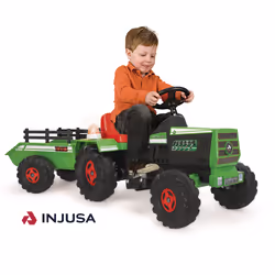 Injusa Tracteur Basic 6V, 1 an(s), Vert, Noir, Rouge, Batteries requises