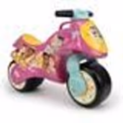 INJUSA - Moto Porteur Neox Princesses Disney Enfants +18 Mois Décoration Permanente Larges Roues en Plastique Poignée de