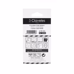 3 Claveles 00240 lame de cutters rotatifs 4,5 cm