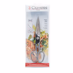 3 Claveles Master ciseau de cuisine 200 mm Acier inoxydable Universel