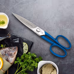 3 Claveles Master ciseau de cuisine 200 mm Bleu, Acier inoxydable Universel