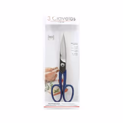 3 Claveles Master ciseau de cuisine 200 mm Bleu, Acier inoxydable Universel