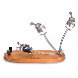3 Claveles Folding Rotating Ham Holder Acier inoxydable, Bois Bambou, Métal