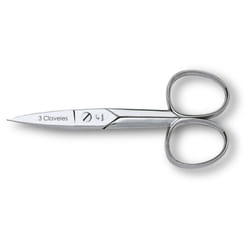 3 Claveles 2014 Acier nickelé Lame droite Ciseaux à ongles