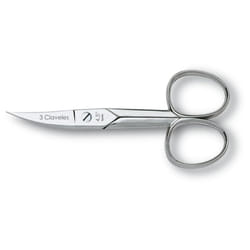3 Claveles 02017 Acier inoxydable Lame courbée Ciseaux à ongles