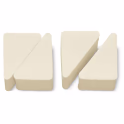 3 Claveles Make-up Sponges, Beige, 50 mm, 4 pièce(s)