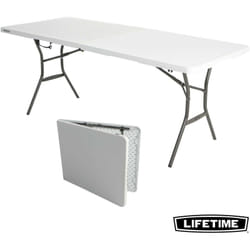 Lifetime - Table Rectangulaire Valise Pliante en deux (183 x 76 cm)