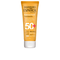 Crème solaire visage à l’Aloe Vera en tube Spf 50+
